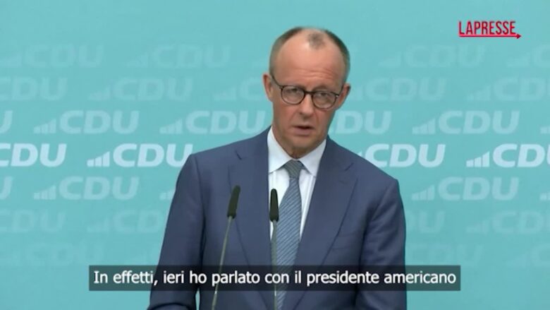 Iran, Merz: "Sono grato che Trump abbia deciso di sospendere gli attacchi"