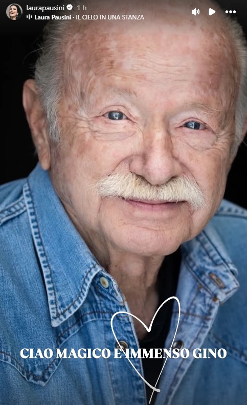 La storia Instagram con cui Laura Pausini ha ricordato Gino Paoli. (Foto: Instagram, Laura Pausini)