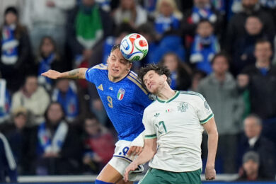 Italia-Irlanda del Nord 2-0, Azzurri avanti con Tonali e Kean