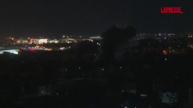 Iran, attacco israeliano su Beirut: le immagini del raid