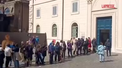 Senato: a palazzo della Minerva lunga fila per 'Ecce Homo' di Antonello da Messina