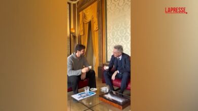 Napoli, un 'caffè' Manfredi-Stefano De Martino: "Sanremo sarà un successo"