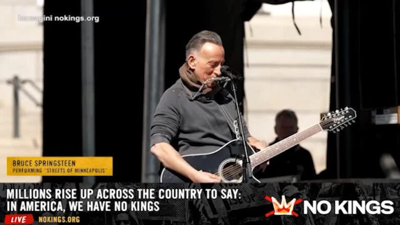 No Kings, Bruce Springsteen: "L'Ice ha portato morte e terrore a Minneapolis, avete scelto la città sbagliata"