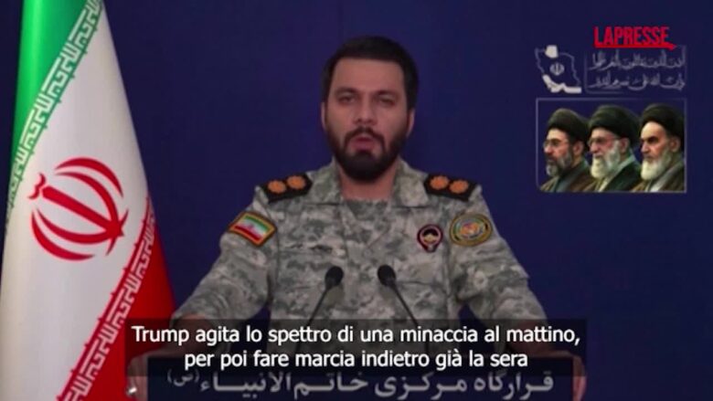 Iran, il portavoce dell'esercito di Teheran: "Trump dimostra di capire solo la lingua della forza"
