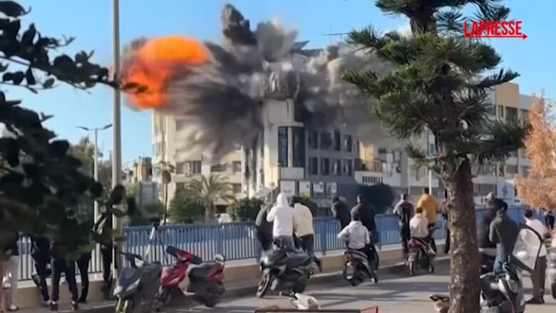 Libano, missile israeliano distrugge un edificio nel sobborgo meridionale di Beirut