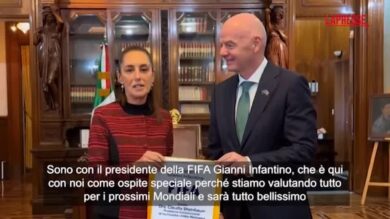 Mondiali 2026, Infantino in Messico: “Torneo sarà una grande festa”