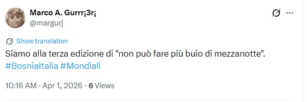 Galleria foto 'Italia fuori dai Mondiali 2026, le reazioni social dopo il ko in Bosnia' - foto 10