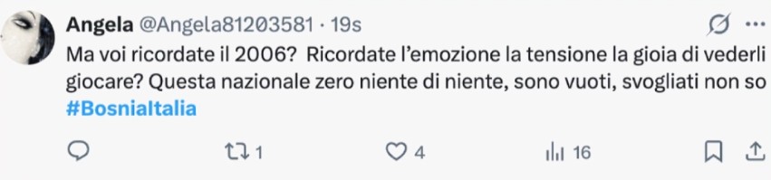 Galleria foto 'Italia fuori dai Mondiali 2026, le reazioni social dopo il ko in Bosnia' - foto 6