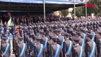 Napoli, il ministro Crosetto al Giuramento degli allievi dell'Aeronautica Militare