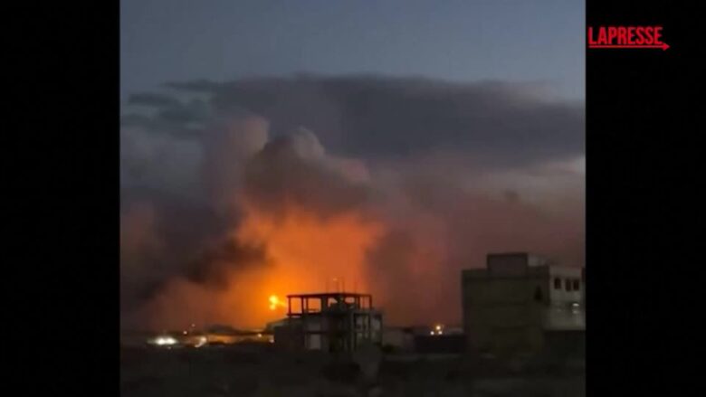 Iran, colpito il Baharestan: le spettacolari esplosioni