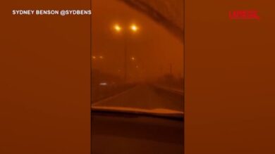 Grecia: tempesta di sabbia dal Sahara, il cielo sopra Creta si tinge di rosso