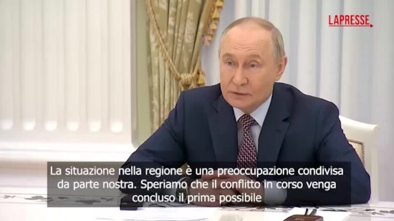 Iran, Putin: "La Russia pronta a fare tutto il possibile per concludere il conflitto"