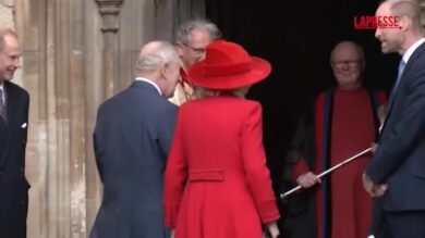 Re Carlo III e la regina Camilla alla messa di Pasqua a Windsor