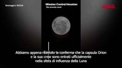 Artemis II, gli astronauti entrano nella sfera di influenza della Luna: l'annuncio della Nasa in diretta