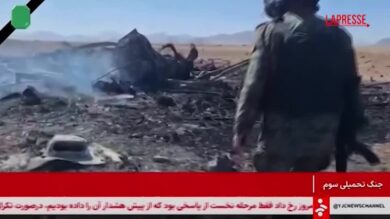 Iran, i presunti resti di un aereo Usa abbattuto