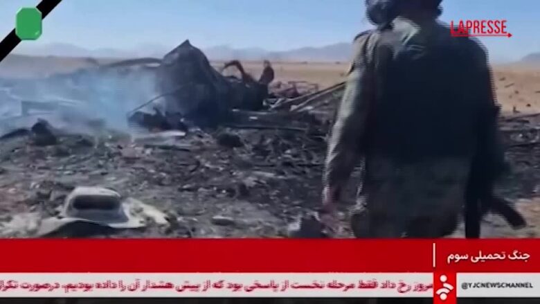 Iran, i presunti resti di un aereo Usa abbattuto