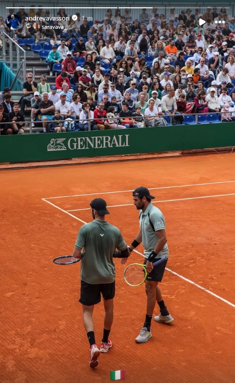 Atp Montecarlo 2026, Berrettini e Vavassori avanzano nel doppio