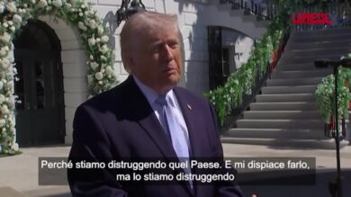 Iran, Trump avverte Teheran: "Un errore non arrendersi"
