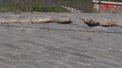 Maltempo Molise, si riattiva la frana di Petacciato: le immagini delle spaccature nel terreno