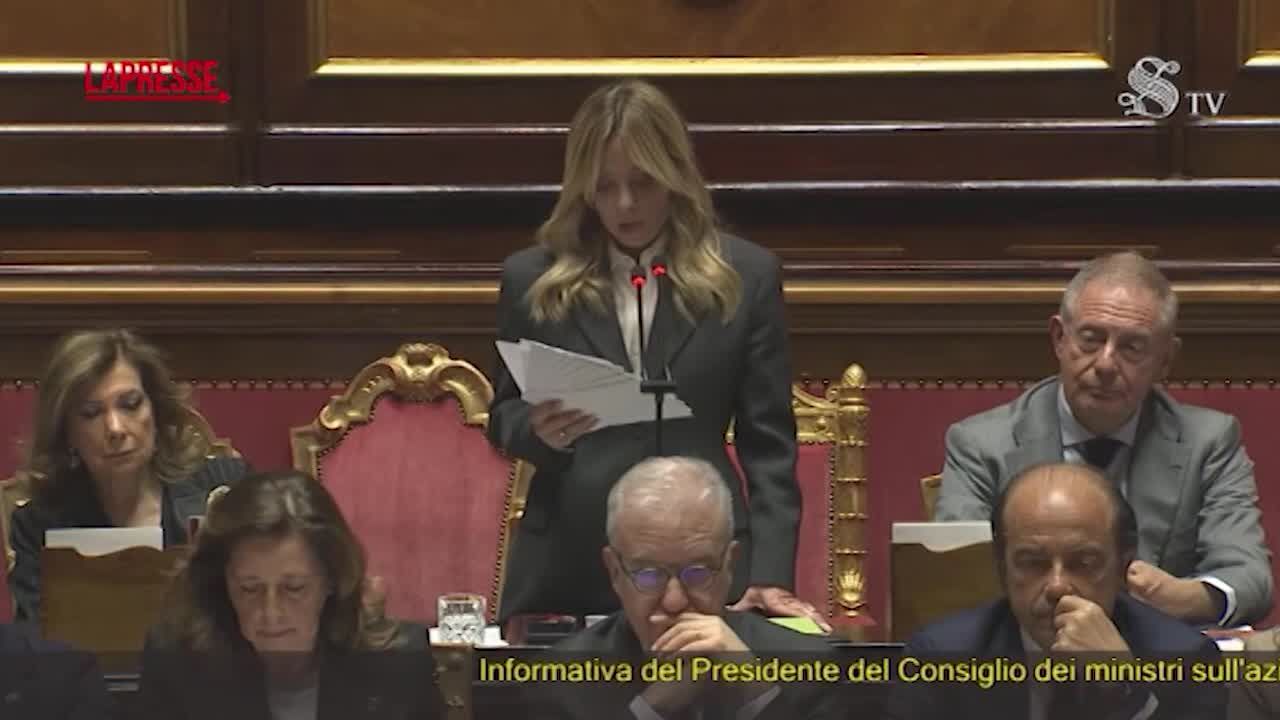 Meloni al Senato: "Conto su di voi colleghi senatori, alla Camera solo insulti"