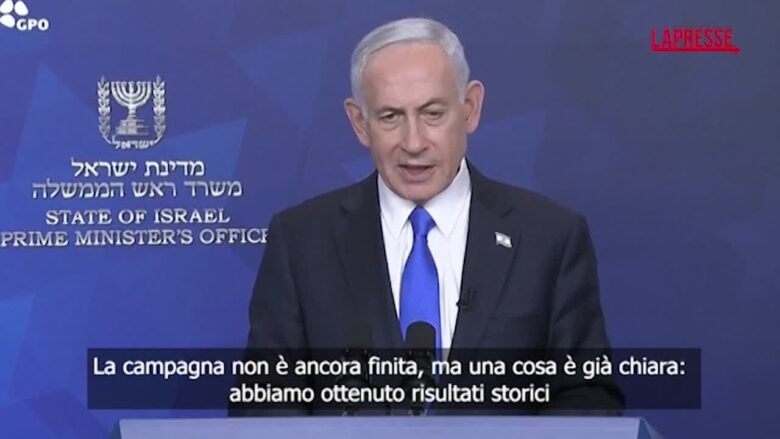 Iran, Netanyahu: "La campagna non è finita, ma abbiamo ottenuto risultati storici"