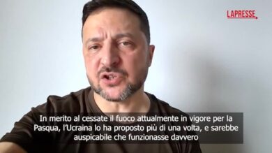 Ucraina, Zelensky: “Tregua di Pasqua deve continuare oltre le festività”