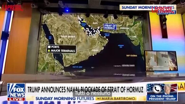 Iran, Trump: "Il blocco dello Stretto di Hormuz sarà 'o tutti o nessuno' "