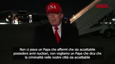 Trump: "Non sono un fan di Papa Leone"