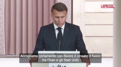 Iran, Macron: "Chiediamo la riapertura immediata, incondizionata e totale dello Stretto di Hormuz"