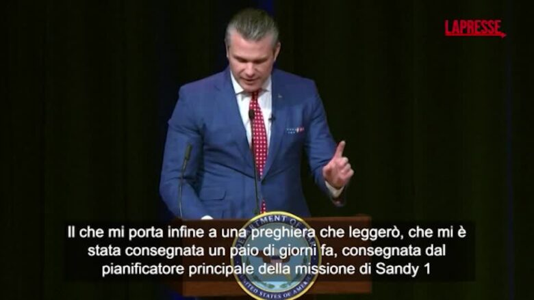Iran, la 'preghiera' di Hegseth al Pentagono che ricalca quella di Pulp Fiction