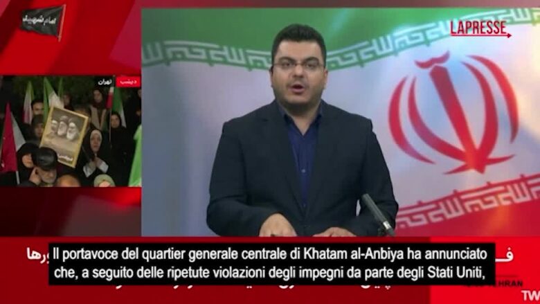 L'Iran torna a chiudere Hormuz a causa blocco Usa, l'annuncio sulla tv di Stato