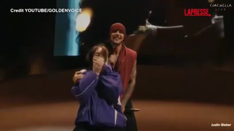 Coachella 2026, Justin Bieber a sorpresa porta sul palco Billie Eilish