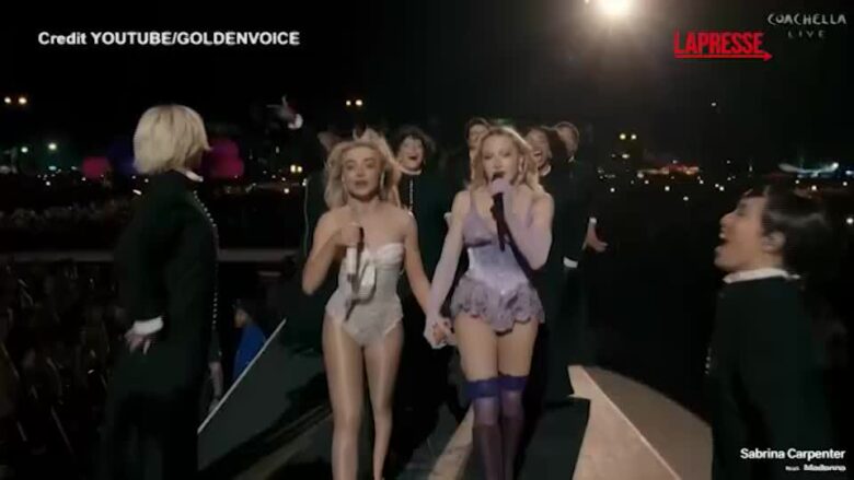 Madonna sul palco del Coachella con Sabrina Carpenter, il ritorno dopo 20 anni