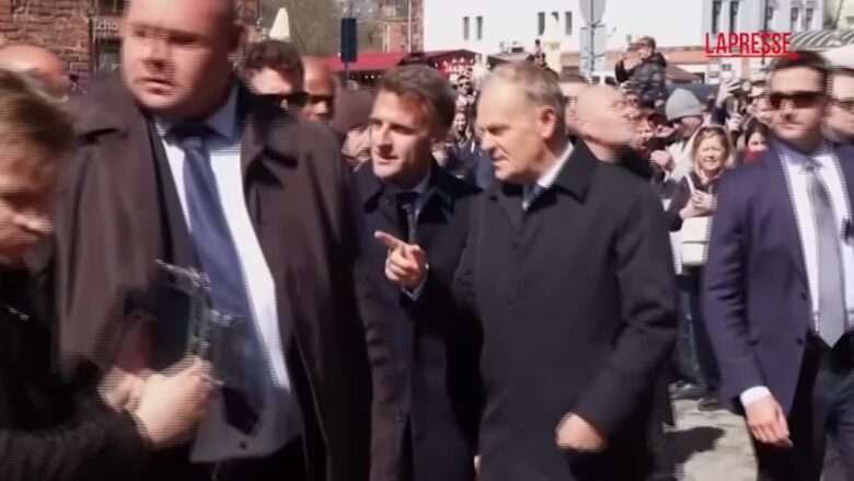 Polonia, Macron incontra Tusk: l'arrivo del presidente francese a Danzica