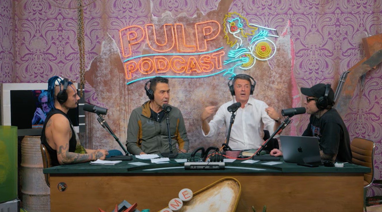 Renzi e Vannacci da Fedez, scintille a Pulp Podcast