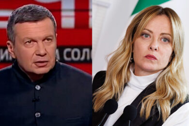 Russia, Vladimir Solovyev insulta Giorgia Meloni in tv: “Fascista e vergogna della razza umana”. La premier: “Non abbiamo padroni. Nostra bussola è l’interesse dell’Italia”