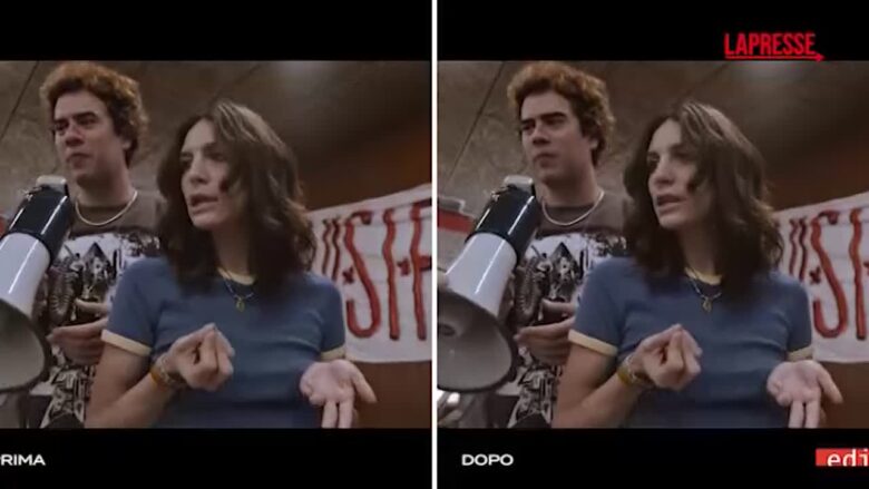 Cena di Classe, ringiovanimento digitale con AI: effetti visivi innovativi