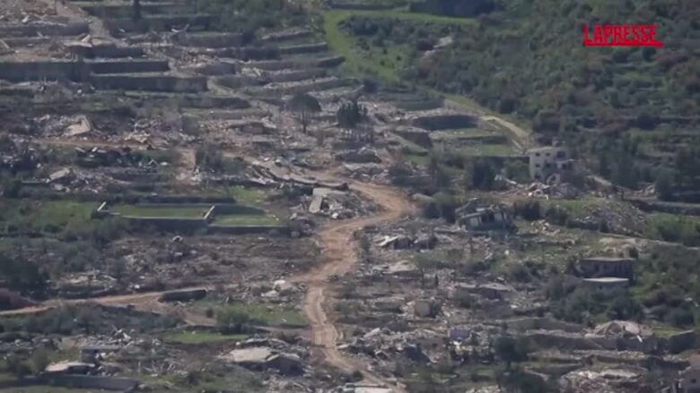 Libano, i villaggi nella zona meridionale distrutti dagli attacchi israeliani