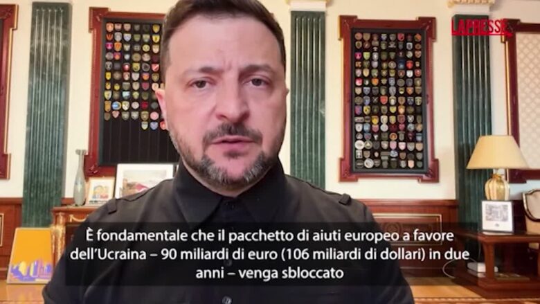 Ucraina, Zelensky: "Fondamentale che pacchetto Ue da 90 miliardi venga sbloccato"