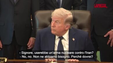 Iran, Trump: “Non userei mai un’arma nucleare, li abbiamo già annientati”