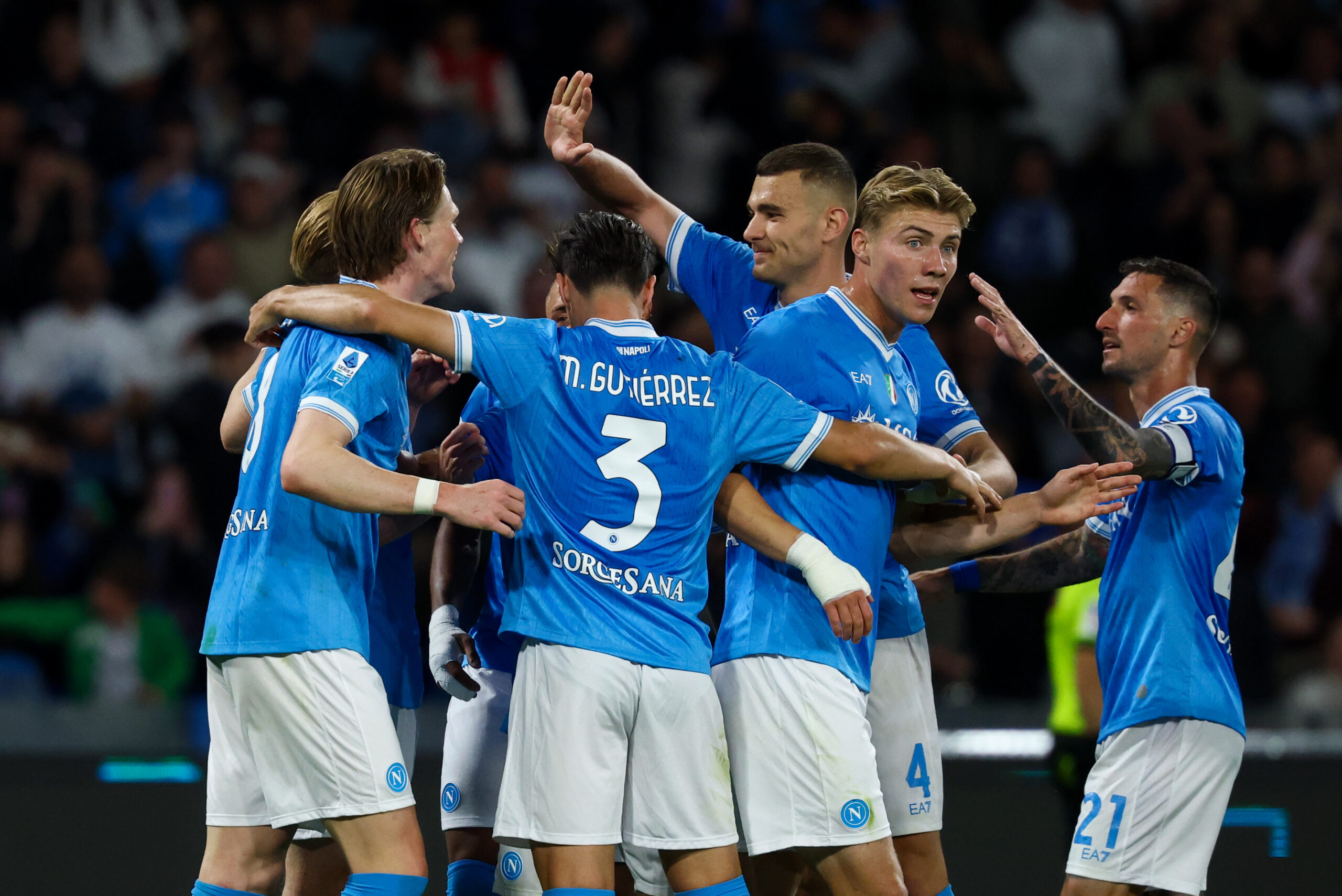 Napoli-Cremonese 4-0, i partenopei vedono la Champions