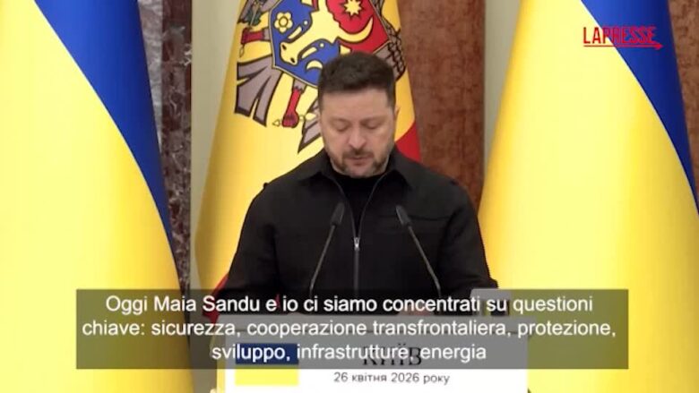 Ucraina, Zelensky riceve la presidente della Moldavia Maia Sandu