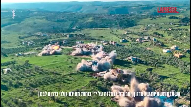 Libano: Idf distrugge infrastrutture di Hezbollah