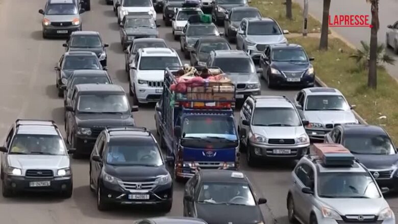 Libano, cittadini in fuga dalla città di Sidone