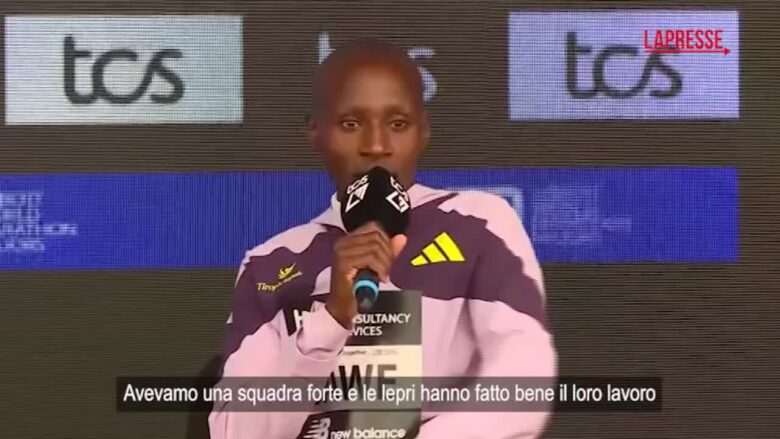 Record Maratona di Londra, Sabastian Sawe: "Merito della squadra e delle lepri"