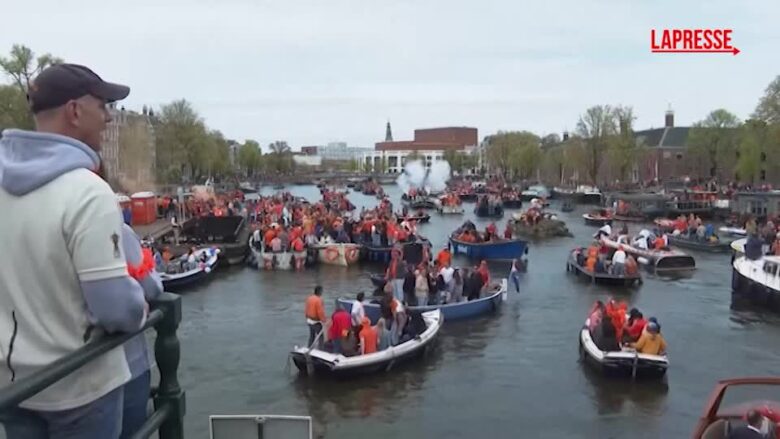Olanda, tutti in arancione per festeggiare il compleanno di re Guglielmo Alessandro