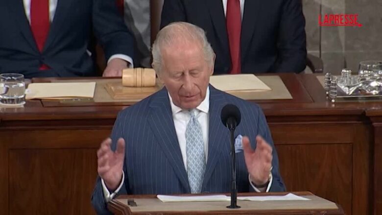 Re Carlo III al Congresso Usa: "Tempi di grande incertezza, sfide sono immense"