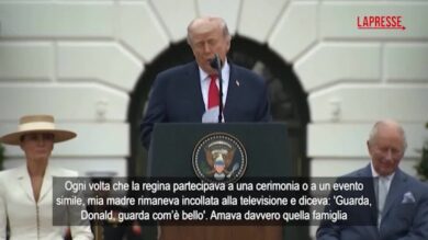 Trump accoglie i reali inglesi alla Casa Bianca: "Mia madre aveva una cotta per Carlo"