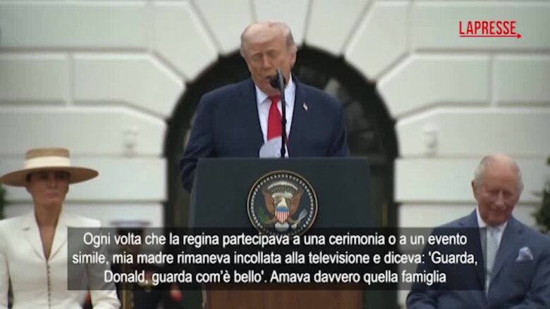 Trump accoglie i reali inglesi alla Casa Bianca: "Mia madre aveva una cotta per Carlo"