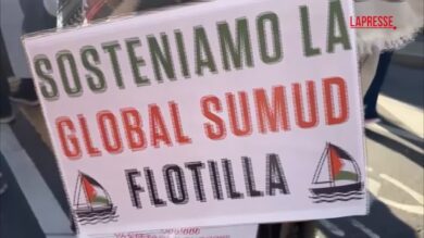 Flotilla, a Milano il presidio diventa un corteo: "Blocchiamo tutto"